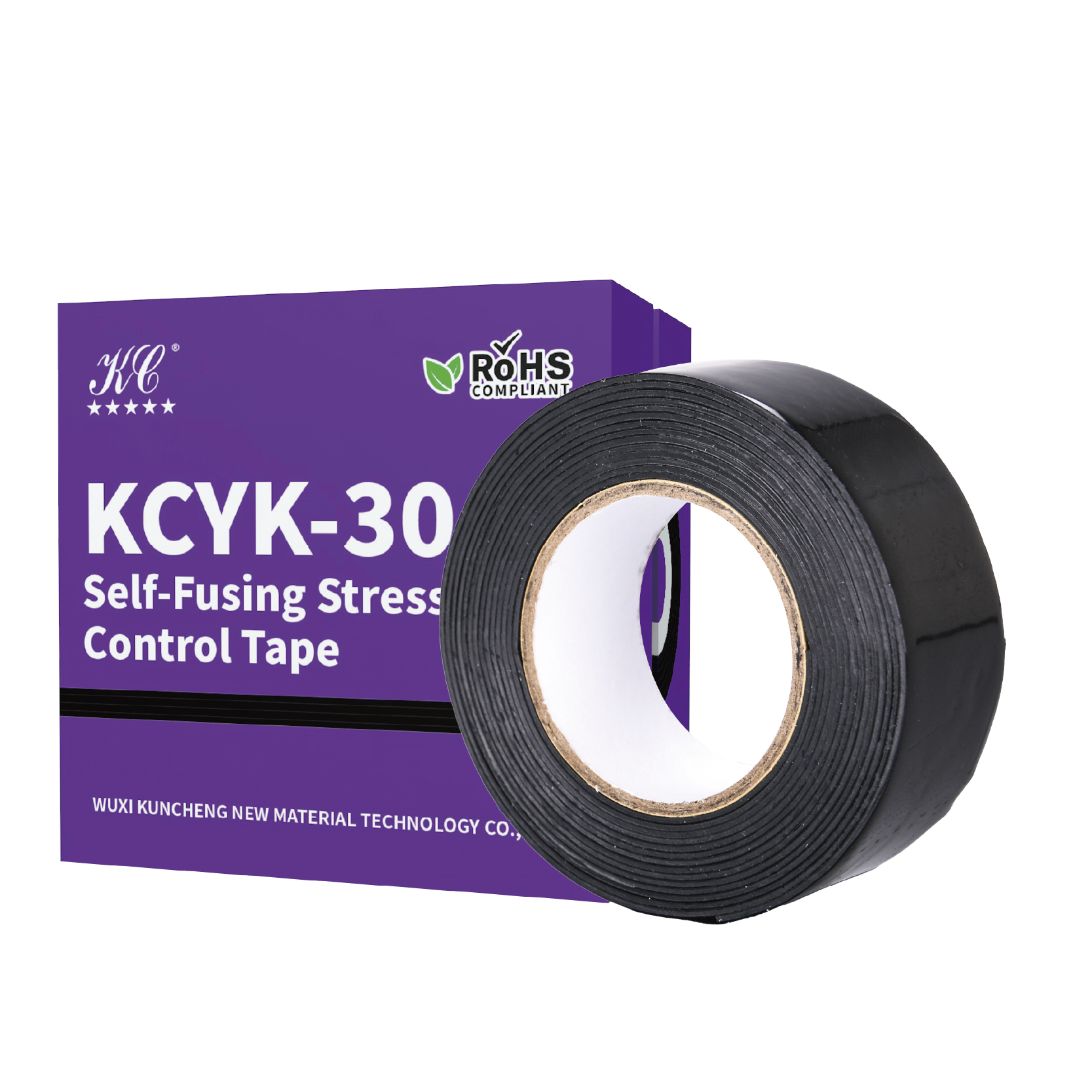 Self-Fusing Stress Control Tape